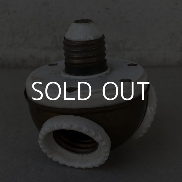 画像6: VINTAGE ANTIQUE BENJAMIN SOCKET ヴィンテージ アンティーク ベンジャミンソケット / ランプ ライト 3灯 コレクタブル 照明 アメリカ USA  (6)