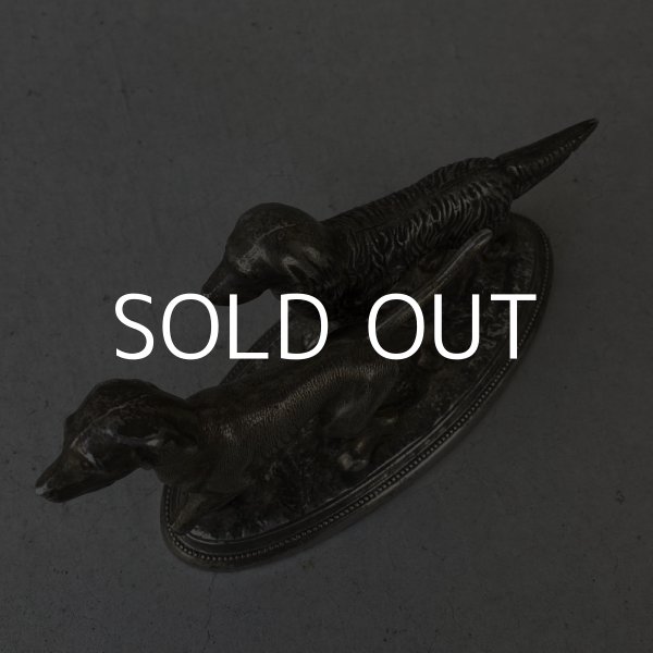 画像6: VINTAGE ANTIQUE DOG OBJECT ヴィンテージ アンティーク 犬 オブジェ / コレクタブル ディスプレイ インテリア ポインター スパニエル 置物 動物 雑貨 アメリカ (6)