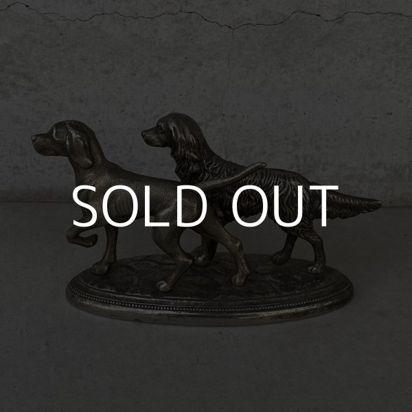 画像2: VINTAGE ANTIQUE DOG OBJECT ヴィンテージ アンティーク 犬 オブジェ / コレクタブル ディスプレイ インテリア ポインター スパニエル 置物 動物 雑貨 アメリカ (2)