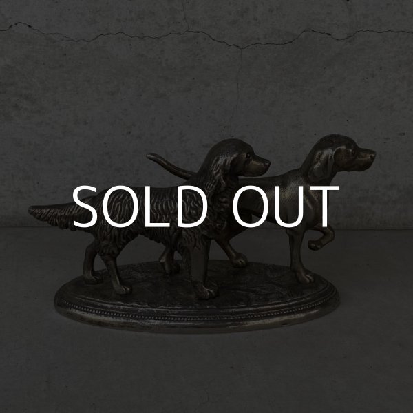 画像3: VINTAGE ANTIQUE DOG OBJECT ヴィンテージ アンティーク 犬 オブジェ / コレクタブル ディスプレイ インテリア ポインター スパニエル 置物 動物 雑貨 アメリカ (3)