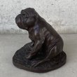 画像4: VINTAGE ANTIQUE BULLDOG OBJECT ヴィンテージ アンティーク ブルドッグ オブジェ / コレクタブル ディスプレイ インテリア 犬 置物 雑貨 イングランド ENGLAND (4)