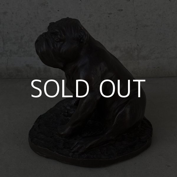 画像4: VINTAGE ANTIQUE BULLDOG OBJECT ヴィンテージ アンティーク ブルドッグ オブジェ / コレクタブル ディスプレイ インテリア 犬 置物 雑貨 イングランド ENGLAND (4)