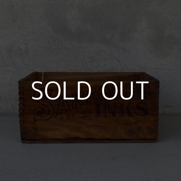 画像5: VINTAGE ANTIQUE WOOD CRATE WOODEN BOX SANFORD MFG CO ヴィンテージ アンティーク ウッドボックス 木箱 / インダストリアル コレクタブル 収納 ケース 店舗什器 アメリカ USA  (5)