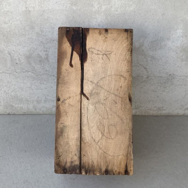 画像7: VINTAGE ANTIQUE WOOD CRATE WOODEN BOX SANFORD MFG CO ヴィンテージ アンティーク ウッドボックス 木箱 / インダストリアル コレクタブル 収納 ケース 店舗什器 アメリカ USA  (7)
