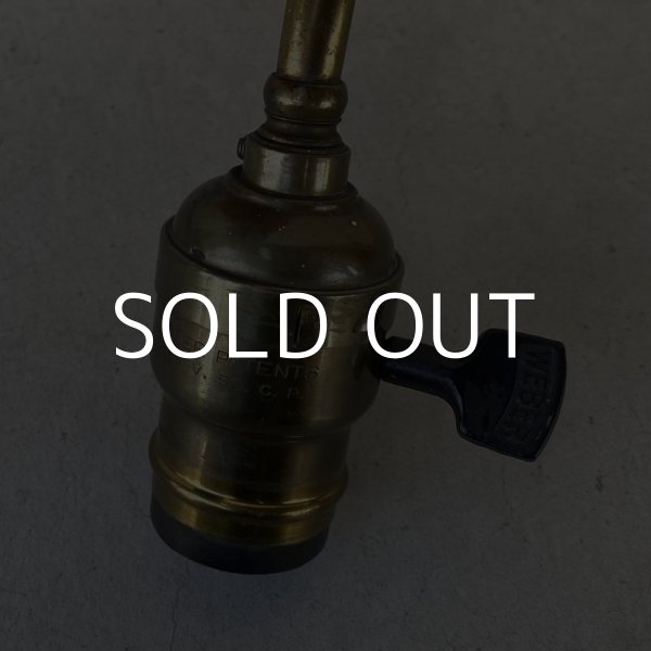 画像6: VINTAGE ANTIQUE LAMP LIGHT WALL LAMP ヴィンテージ アンティーク ライト ウォールランプ 壁付け照明 ブラケットランプ / ランプ 真鍮 店舗什器 アメリカ USA (4) (6)