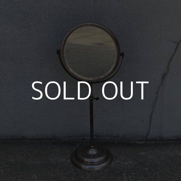 画像1: VINTAGE ANTIQUE MIRROR ヴィンテージ アンティーク スタンドミラー 鏡 アメリカ / インテリア ディスプレイ 雑貨 店舗什器 化粧 USA (2) (1)