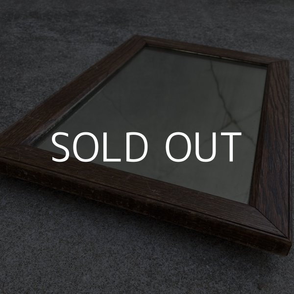 画像4: VINTAGE ANTIQUE MIRROR ヴィンテージ アンティーク 壁掛けミラー ウォールミラー 鏡 / インテリア ディスプレイ ウッド 木製フレーム 雑貨 店舗什器 アメリカ USA (4)