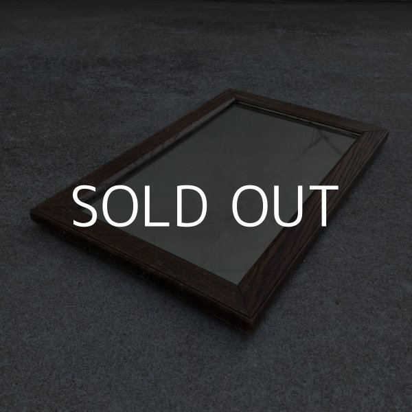 画像3: VINTAGE ANTIQUE MIRROR ヴィンテージ アンティーク 壁掛けミラー ウォールミラー 鏡 / インテリア ディスプレイ ウッド 木製フレーム 雑貨 店舗什器 アメリカ USA (3)