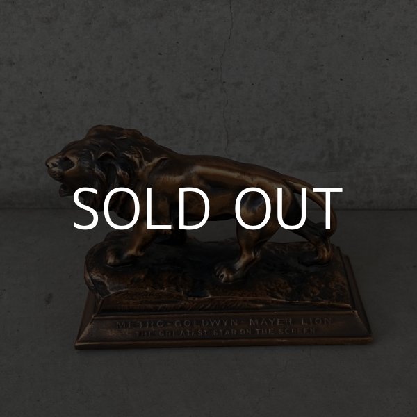 画像1: VINTAGE ANTIQUE METRO GOLDWYN MAYER LION OBJECT ヴィンテージ アンティーク ライオン オブジェ / コレクタブル ディスプレイ インテリア 置物 動物 雑貨 アメリカ (1)