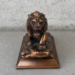 画像2: VINTAGE ANTIQUE METRO GOLDWYN MAYER LION OBJECT ヴィンテージ アンティーク ライオン オブジェ / コレクタブル ディスプレイ インテリア 置物 動物 雑貨 アメリカ (2)