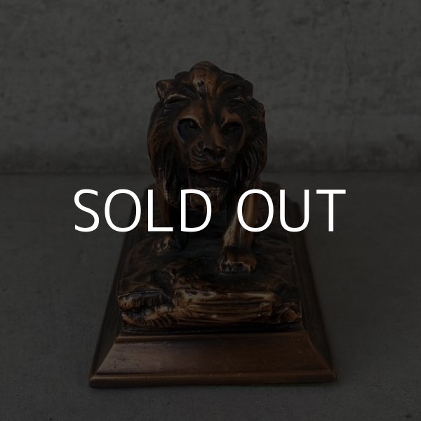 画像2: VINTAGE ANTIQUE METRO GOLDWYN MAYER LION OBJECT ヴィンテージ アンティーク ライオン オブジェ / コレクタブル ディスプレイ インテリア 置物 動物 雑貨 アメリカ (2)