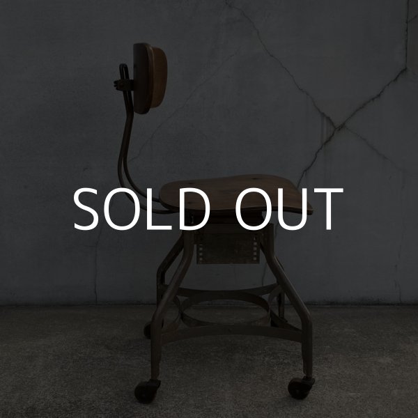 画像3: VINTAGE ANTIQUE TOLEDO CHAIR ヴィンテージ アンティーク トレド ドラフティングチェア 椅子 / インダストリアル ウッド アイアン 家具 木製 鉄 店舗 什器 UHL アメリカ (3)