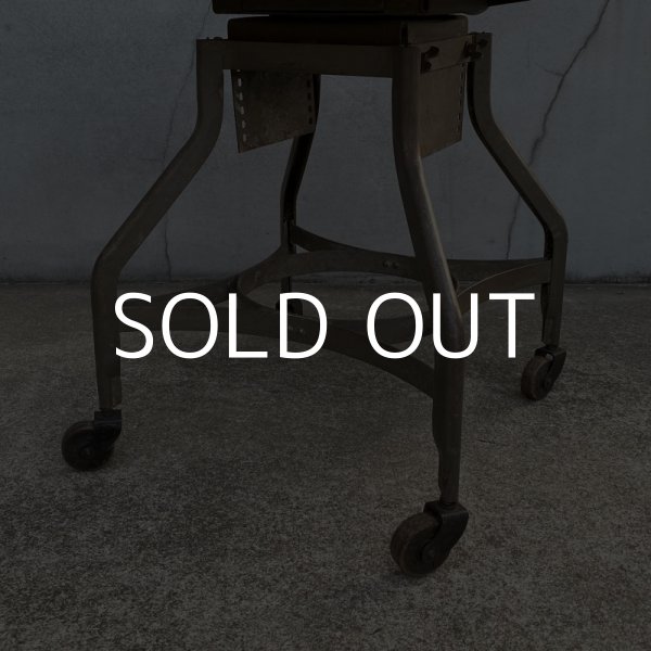 画像9: VINTAGE ANTIQUE TOLEDO CHAIR ヴィンテージ アンティーク トレド ドラフティングチェア 椅子 / インダストリアル ウッド アイアン 家具 木製 鉄 店舗 什器 UHL アメリカ (9)