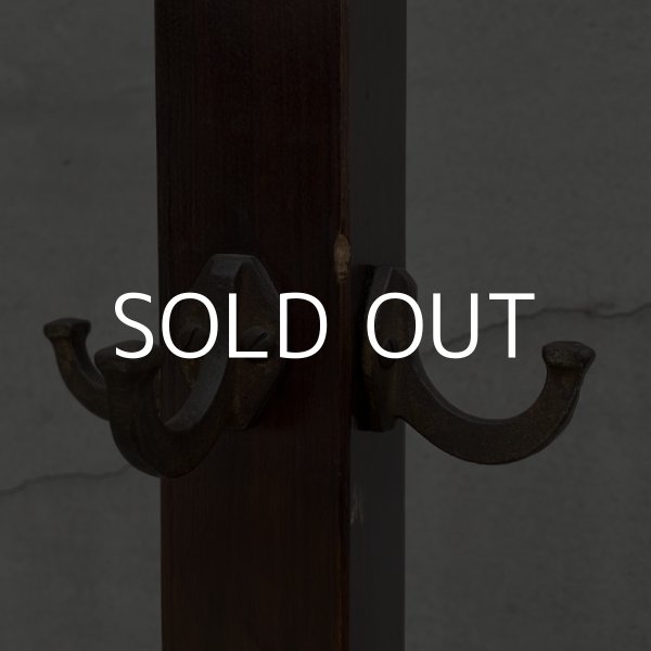 画像5: VINTAGE ANTIQUE COAT RACK ヴィンテージ アンティーク コートラック ハンガーラック / ウッド 木製 家具 店舗 什器 アメリカ (5)
