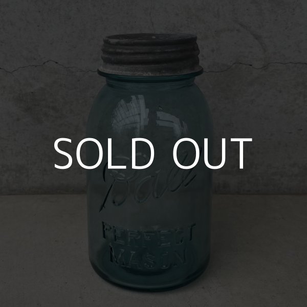 画像1: VINTAGE ANTIQUE BALL MASON JAR ヴィンテージ アンティーク ボール メイソンジャー ガラス瓶 アメリカ / ディスプレイ ボトル 小物入れ 店舗什器 (6) (1)