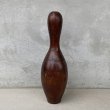 画像1: VINTAGE ANTIQUE BOWLING PIN WOOD ヴィンテージ アンティーク ボウリング ピン / コレクタブル オブジェ ディスプレイ ウッド 木製 置物 アメリカ (1)