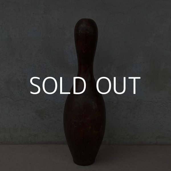画像2: VINTAGE ANTIQUE BOWLING PIN WOOD ヴィンテージ アンティーク ボウリング ピン / コレクタブル オブジェ ディスプレイ ウッド 木製 置物 アメリカ (2)
