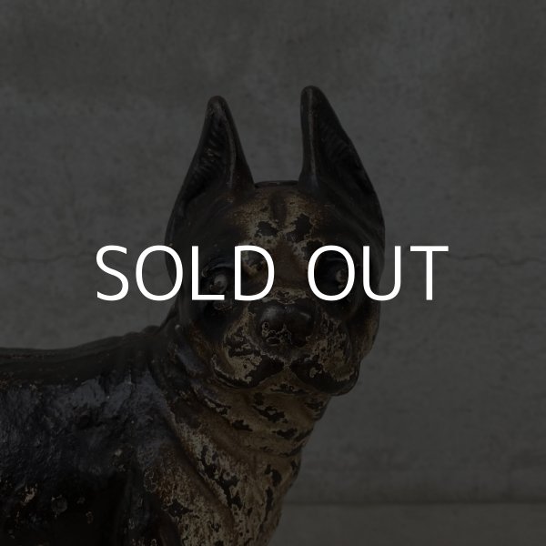 画像7: VINTAGE ANTIQUE BOSTON TERRIER DOOR STOPPER ヴィンテージ アンティーク ボストンテリア ドアストッパー / コレクタブル オブジェ キャストアイアン 鋳物 置物 犬 店舗什器 アメリカ  (1) (7)