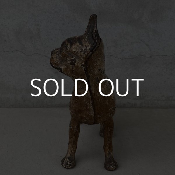 画像3: VINTAGE ANTIQUE BOSTON TERRIER DOOR STOPPER ヴィンテージ アンティーク ボストンテリア ドアストッパー / コレクタブル オブジェ キャストアイアン 鋳物 置物 犬 店舗什器 アメリカ (3) (3)