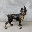 画像1: VINTAGE ANTIQUE BOSTON TERRIER DOOR STOPPER ヴィンテージ アンティーク ボストンテリア ドアストッパー / コレクタブル オブジェ キャストアイアン 鋳物 置物 犬 店舗什器 アメリカ  (1) (1)