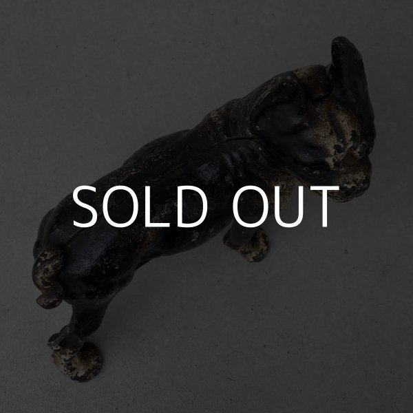 画像5: VINTAGE ANTIQUE BOSTON TERRIER DOOR STOPPER ヴィンテージ アンティーク ボストンテリア ドアストッパー / コレクタブル オブジェ キャストアイアン 鋳物 置物 犬 店舗什器 アメリカ  (1) (5)