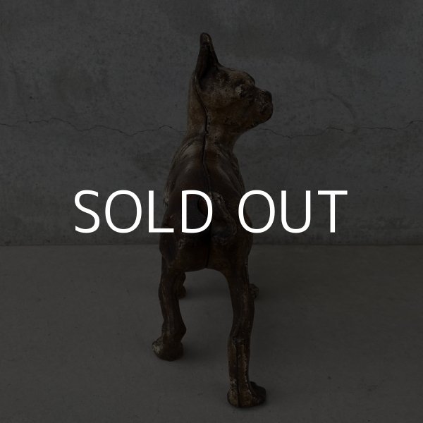 画像4: VINTAGE ANTIQUE BOSTON TERRIER DOOR STOPPER ヴィンテージ アンティーク ボストンテリア ドアストッパー / コレクタブル オブジェ キャストアイアン 鋳物 置物 犬 店舗什器 アメリカ (3) (4)