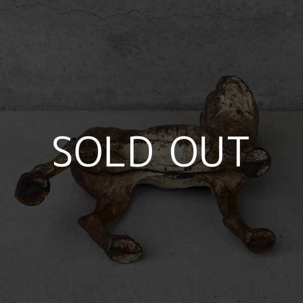 画像6: VINTAGE ANTIQUE BOSTON TERRIER DOOR STOPPER ヴィンテージ アンティーク ボストンテリア ドアストッパー / コレクタブル オブジェ キャストアイアン 鋳物 置物 犬 店舗什器 アメリカ (3) (6)