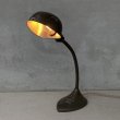 画像11: VINTAGE DESKLAMP ヴィンテージ デスクライト スタンドライト 卓上ライト アメリカ / インダストリアル グースネック 照明 工業用 USA (1) (11)