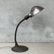 画像3: VINTAGE ANTIQUE DESK LAMP  STAND LIGHT ヴィンテージ アンティーク デスクランプ デスクライト スタンドライト 卓上ライト アメリカ / インダストリアル グースネック 照明 鉄 工業用 USA (3)