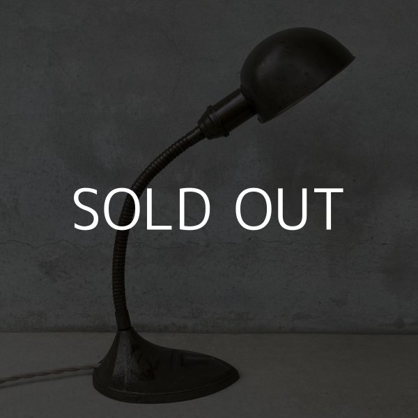 画像3: VINTAGE DESKLAMP ヴィンテージ デスクライト スタンドライト 卓上ライト アメリカ / インダストリアル グースネック 照明 工業用 USA (1) (3)