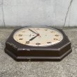 画像6: VINTAGE ANTIQUE WALL CLOCK TELECHRON ヴィンテージ アンティーク ウォールクロック 壁掛け時計 テレクロン / インダストリアル スクールクロック 八角形 鉄 店舗什器 アメリカ USA (6)