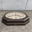 画像4: VINTAGE ANTIQUE WALL CLOCK TELECHRON ヴィンテージ アンティーク ウォールクロック 壁掛け時計 テレクロン / インダストリアル スクールクロック 八角形 鉄 店舗什器 アメリカ USA (4)