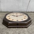 画像3: VINTAGE ANTIQUE WALL CLOCK TELECHRON ヴィンテージ アンティーク ウォールクロック 壁掛け時計 テレクロン / インダストリアル スクールクロック 八角形 鉄 店舗什器 アメリカ USA (3)