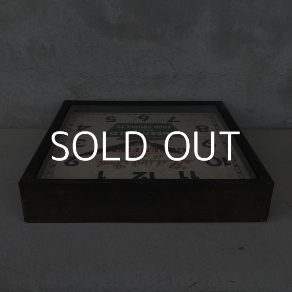 画像4: VINTAGE ANTIQUE WALL CLOCK ヴィンテージ アンティーク ウォールクロック 壁掛け時計 /  アドバタイジング 企業物 四角形 鉄 店舗什器 アメリカ USA (4)