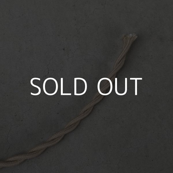 画像2: ELECTRIC LAMP CORD コード 配線 ベージュ / 電気 照明 ランプ リペアパーツ ツイストコード コットン 1ｍ〜 2芯 アメリカ USA  (2)