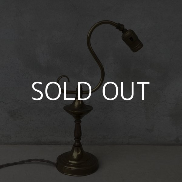 画像3: VINTAGE ANTIQUE DESKLAMP ヴィンテージ アンティーク デスクライト スタンドライト テーブルランプ 卓上ライト 照明 / インテリア ブラス 真鍮 LEVITON 店舗什器 アメリカ USA (2) (3)