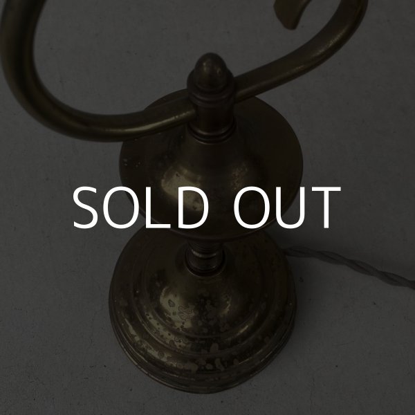 画像6: VINTAGE ANTIQUE DESKLAMP ヴィンテージ アンティーク デスクライト スタンドライト テーブルランプ 卓上ライト 照明 / インテリア ブラス 真鍮 LEVITON 店舗什器 アメリカ USA (2) (6)