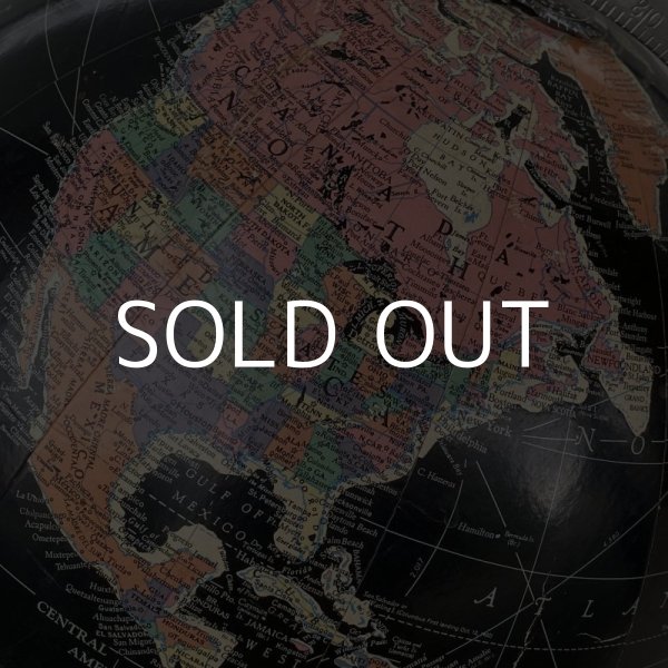 画像5: VINTAGE ANTIQUE REPLOGLE GLOBE BLACK OCEAN ヴィンテージ アンティーク 地球儀 ブラックオーシャン / コレクタブル 地図 インテリア 50' 黒色 店舗什器 アメリカ USA (5)