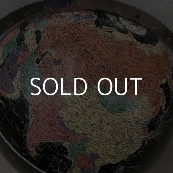画像6: VINTAGE ANTIQUE REPLOGLE GLOBE BLACK OCEAN ヴィンテージ アンティーク 地球儀 ブラックオーシャン / コレクタブル 地図 インテリア 50' 黒色 店舗什器 アメリカ USA (6)