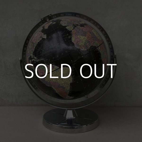 画像2: VINTAGE ANTIQUE REPLOGLE GLOBE BLACK OCEAN ヴィンテージ アンティーク 地球儀 ブラックオーシャン / コレクタブル 地図 インテリア 60' 黒色 店舗什器 アメリカ USA (2)