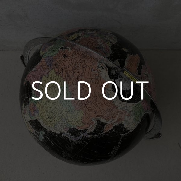 画像3: VINTAGE ANTIQUE REPLOGLE GLOBE BLACK OCEAN ヴィンテージ アンティーク 地球儀 ブラックオーシャン / コレクタブル 地図 インテリア 60' 黒色 店舗什器 アメリカ USA (3)
