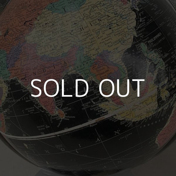 画像7: VINTAGE ANTIQUE REPLOGLE GLOBE BLACK OCEAN ヴィンテージ アンティーク 地球儀 ブラックオーシャン / コレクタブル 地図 インテリア 50' 黒色 店舗什器 アメリカ USA (7)