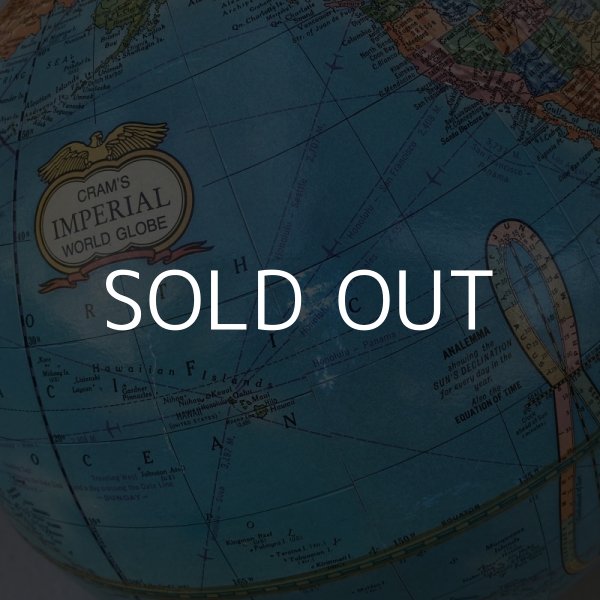 画像6: VINTAGE ANTIQUE CRAM'S IMPERIAL WORLD GLOBE ヴィンテージ アンティーク 地球儀 / コレクタブル 地図 インテリア 店舗什器 アメリカ USA (2) (6)