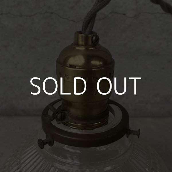 画像5: VINTAGE ANTIQUE LIGHT ヴィンテージ アンティーク 吊り下げライト 照明 / ライト ランプ ペンダントライト ガラスシェード 天井照明 PAULDING アメリカ USA  (5)