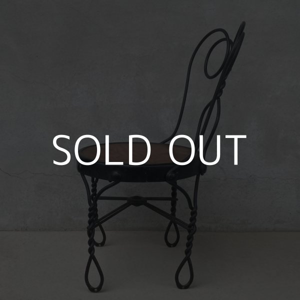 画像5: VINTAGE ANTIQUE KIDS CHAIR ヴィンテージ アンティーク 椅子 アイスクリームチェア パーラーチェア / キッズ 子供用 家具 インテリア アイアン 店舗什器 アメリカ USA (5)