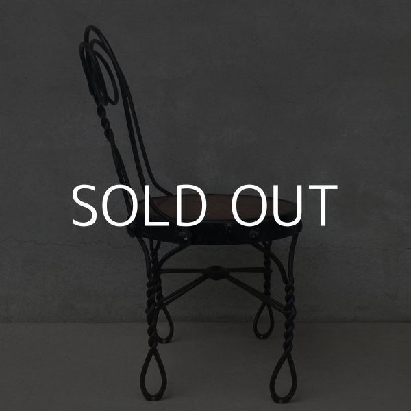 画像4: VINTAGE ANTIQUE KIDS CHAIR ヴィンテージ アンティーク 椅子 アイスクリームチェア パーラーチェア / キッズ 子供用 家具 インテリア アイアン 店舗什器 アメリカ USA (4)