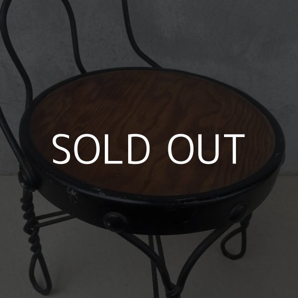 画像8: VINTAGE ANTIQUE KIDS CHAIR ヴィンテージ アンティーク 椅子 アイスクリームチェア パーラーチェア / キッズ 子供用 家具 インテリア アイアン 店舗什器 アメリカ USA (8)