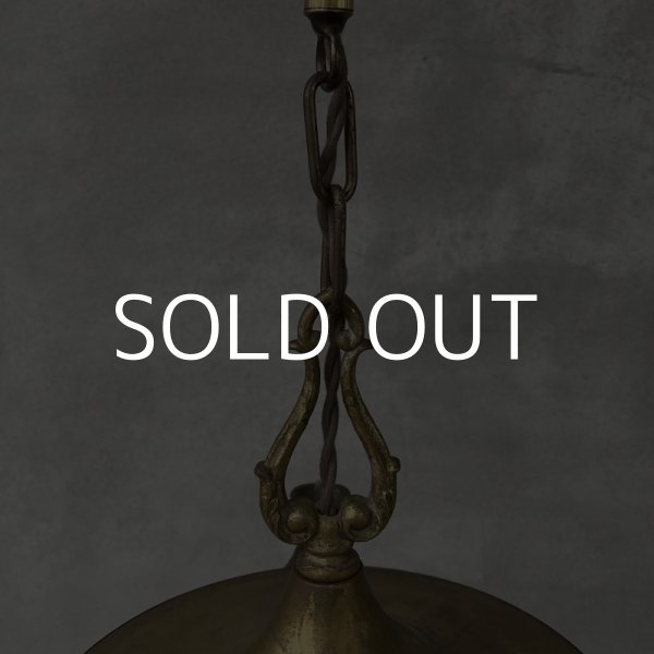 画像4: VINTAGE ANTIQUE ヴィンテージ アンティーク シャンデリア 吊り下げライト / 4灯 ライト シーリングライト ブラス 真鍮 天井照明 店舗什器 アメリカ USA   (4)