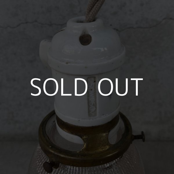 画像7: VINTAGE ANTIQUE LIGHT ヴィンテージ アンティーク 吊り下げライト 照明 / ライト ランプ ペンダントライト ガラスシェード ポーセリン 天井照明 アメリカ USA  (1) (7)