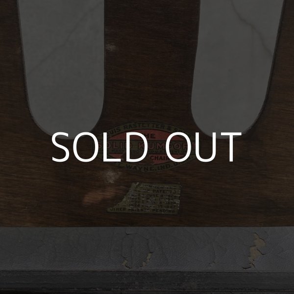 画像6: VINTAGE ANTIQUE SOLID KUMFORT FOLDING CHAIR ヴィンテージ アンティーク フォールディングチェア 折り畳み椅子 / インダストリアル ウッド 木製 家具 店舗 什器 アメリカ (6)